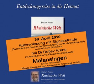 Plakat für das Maiansingen 2010 in Kessenich